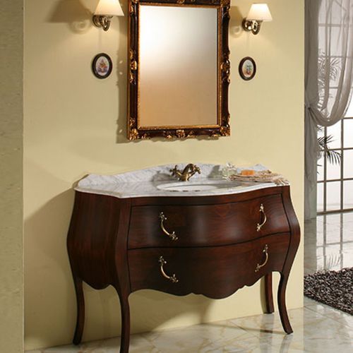 Mobile lavabo da appoggio - MEMORY: ME 04 - MOBILTESINO - in legno / contemporaneo / con cassetti