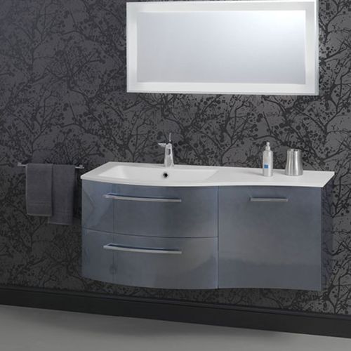Mobile lavabo sospeso - F 147 - MOBILTESINO - in legno / contemporaneo / con cassetti