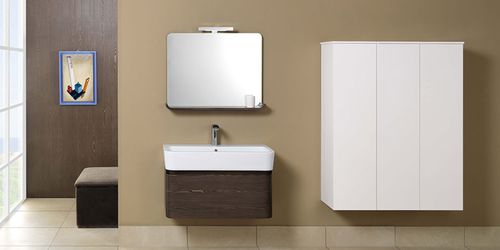 Mobile lavabo sospeso - WEB: WE 01 - MOBILTESINO - in legno / in ceramica / contemporaneo