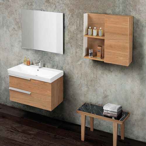 Mobile lavabo sospeso - FY04 - MOBILTESINO - in laminato / contemporaneo / con cassetti