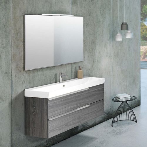 Mobile lavabo sospeso - FY06 - MOBILTESINO - in laminato / contemporaneo / con cassetti