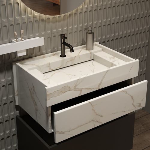Lavabo sospeso - HEDONIST - MOMA DESIGN - in Solid Surface / in Corian® / in marmo
