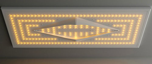 Soffione doccia da incasso a soffitto - DESIGN - MOMA DESIGN - rettangolare / a pioggia / con illuminazione incorporata