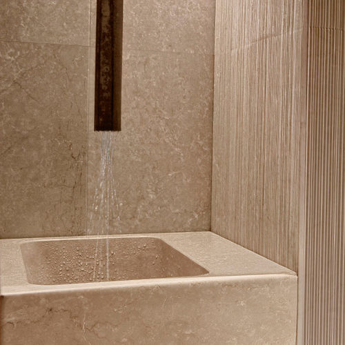 Lavabo da incasso - SINK 8 - PETRA ANTIQUA - in marmo / quadrato / contemporaneo