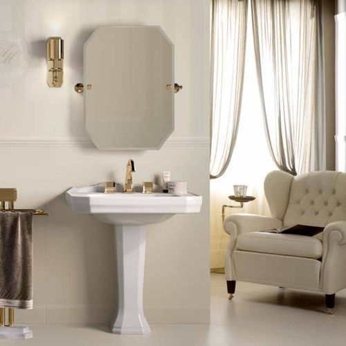Lavabo autoportante - PURA CERAMICA BIANCA - PETRACER'S CERAMICS - in ceramica / rettangolare / contemporaneo