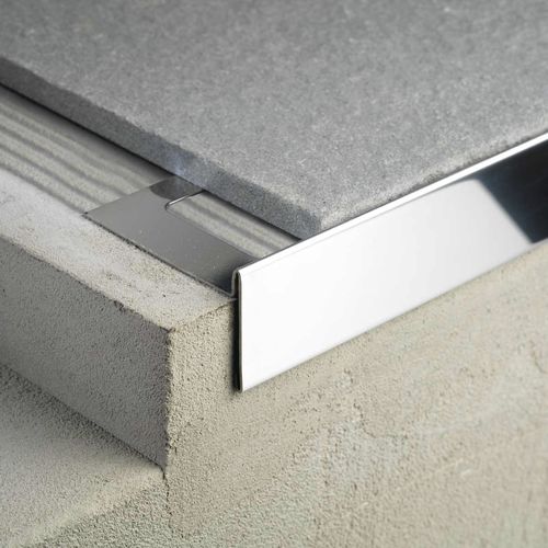 Profilo in alluminio laccato - BORDERTEC BSR - PROFILITEC - in acciaio inossidabile spazzolato / di colmo / per terrazza