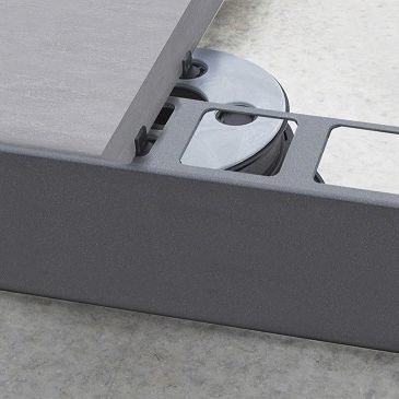 Profilo di finitura in alluminio - Bordertec BSR - PROFILITEC - per piastrelle / per pavimento / per pavimento sopraelevato