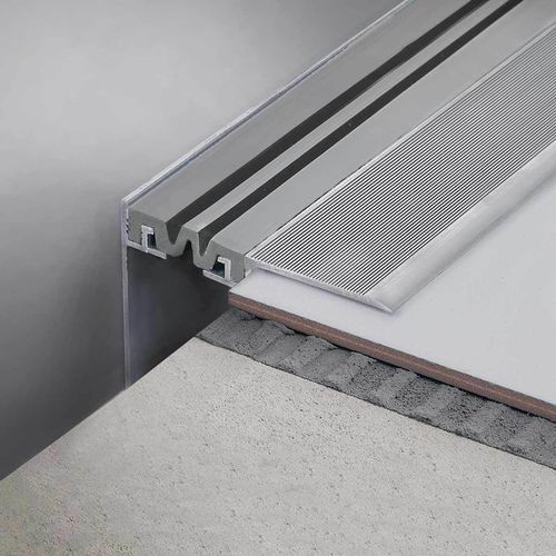 Giunto di dilatazione in elastomero - Jointec GDLP - PROFILITEC - in profilato di alluminio / per muro / per pavimento