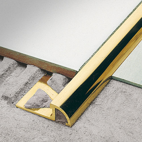Profilo di finitura in ottone - ROUNDTEC RD - PROFILITEC - per piastrelle / angolare tondo