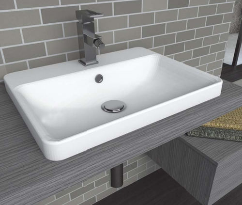 Lavabo da appoggio - 123 - PROGETTO IDEA STELLA - in marmo / rettangolare / contemporaneo