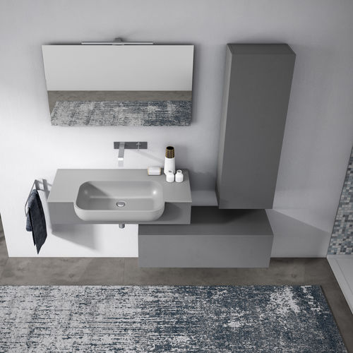 Mobile basso da bagno - ZEUS: 20 / 160  - PROGETTOBAGNO - da parete