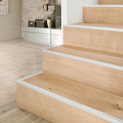 Profilo di finitura in alluminio anodizzato - PROSTEP series - PROLINE - per piastrelle / bordo per gradino / antiscivolo