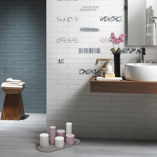 Piastrella in gres porcellanato - Ceramica Rondine - a rilievo / da interno / da bagno
