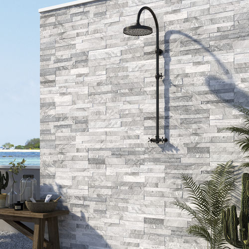 Piastrella in gres porcellanato - GRIGIO - Ceramica Rondine - opaca / levigata / 3D