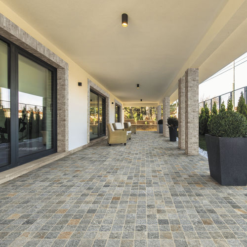 Piastrella in gres porcellanato - MULTICOLOR LINEARE - Ceramica Rondine - levigata / strutturata / da esterno