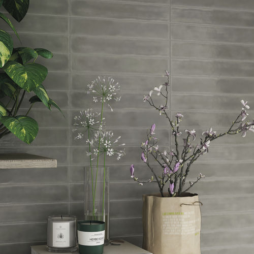 Piastrella in gres porcellanato - GRIGIO - Ceramica Rondine - levigata / lucida / strutturata