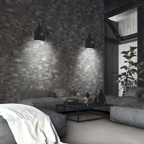 Piastrella in gres porcellanato - DARK - Ceramica Rondine - a rilievo / 3D / da interno