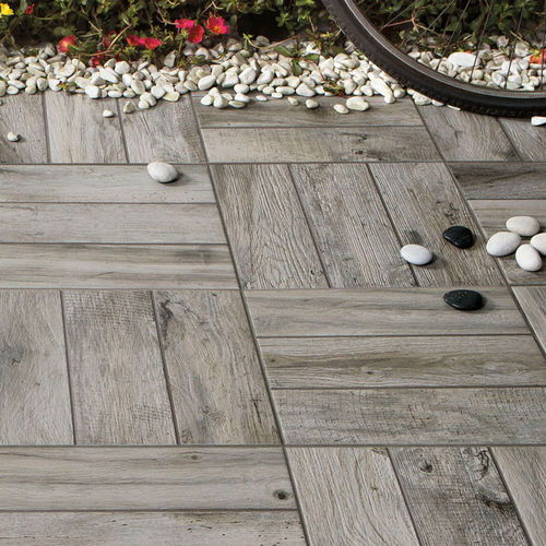 Piastrella in gres porcellanato - GREY - Ceramica Rondine - levigata / da esterno / da giardino