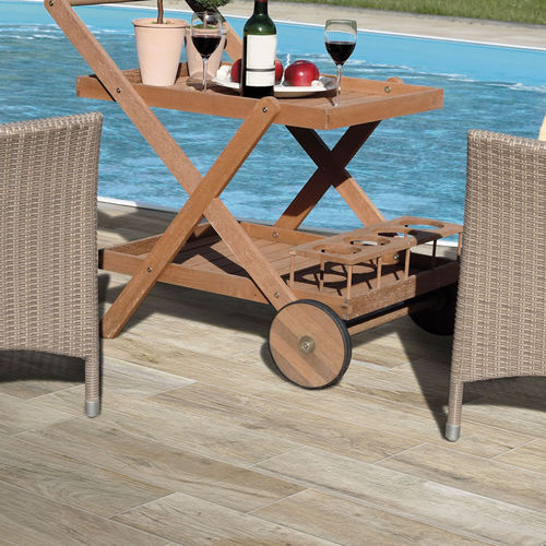 Piastrella in gres porcellanato - HARD CREAM - Ceramica Rondine - finitura naturale / da interno / da esterno