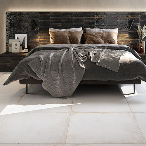 Piastrella in gres porcellanato - MANHATTAN WHITE - Ceramica Rondine - da interno / per camera da letto / da pavimento
