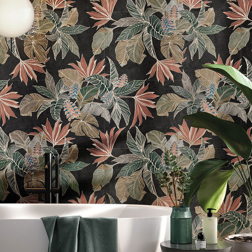 Piastrella in gres porcellanato - black bomb - Ceramica Rondine - da interno / da bagno / da parete