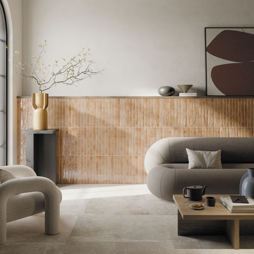 Piastrella in gres porcellanato - SALMON - Ceramica Rondine - lucida / da interno / da sala