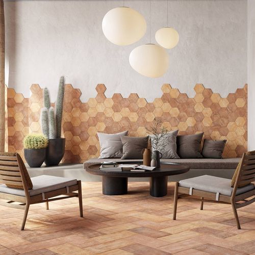 Piastrella in terracotta - J90752 - Ceramica Rondine - rustica / per esterni / da bagno