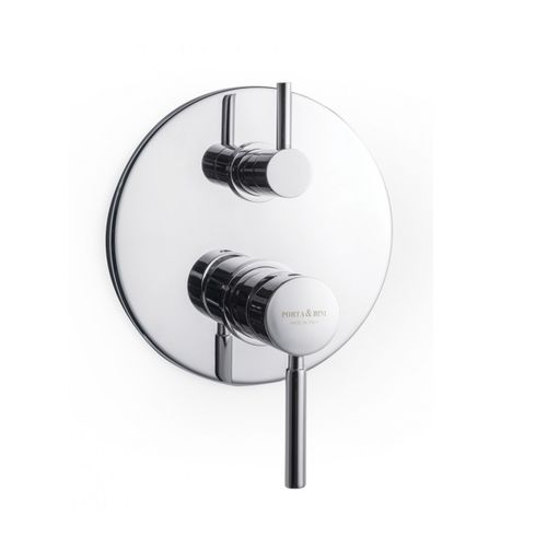 Miscelatore da doccia - 23132 - RUBINETTERIA PORTA & BINI - da incasso / in metallo cromato / da bagno