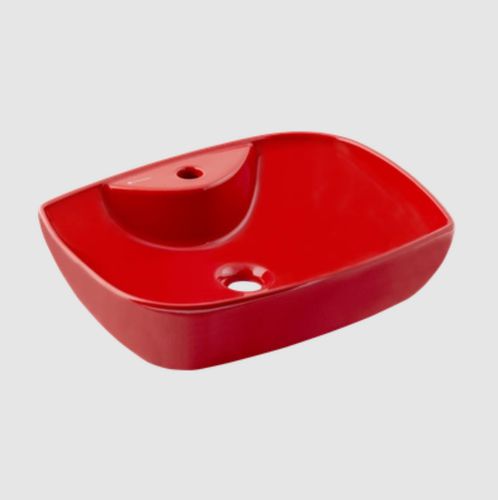 Lavabo da appoggio - DIES  - SERAMIKSAN - in ceramica / rettangolare / 1 foro