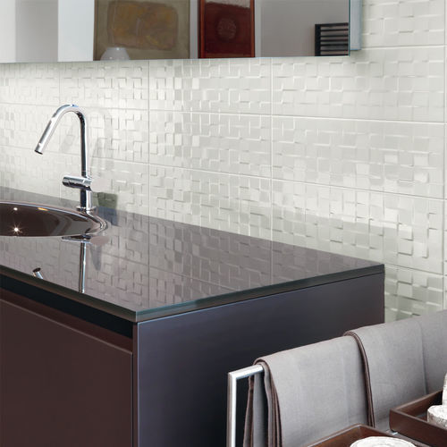 Piastrella in gres porcellanato - BIANCHI - SIMA CERAMICHE - lucida / a rilievo / da interno