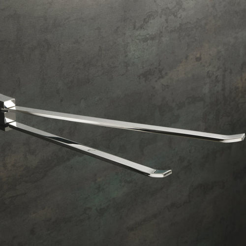 Portasalviette a 2 barre - GE 16 - STILHAUS - da parete / in ottone / bianco
