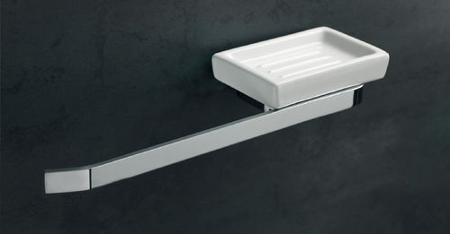 Portasalviette a 1 barra - MZ 69 - STILHAUS - da parete / in ottone / bianco