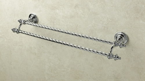 Portasalviette a 2 barre - G 05.2 - STILHAUS - da parete / in ottone / bianco