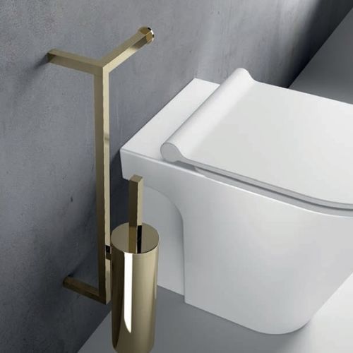 Portascopino per WC in metallo - RLSOL3 - STILHAUS - da parete / per disabili
