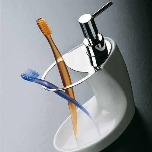 Distributore di sapone professionale - 792 - STILHAUS - per uso residenziale / da appoggio / in ceramica