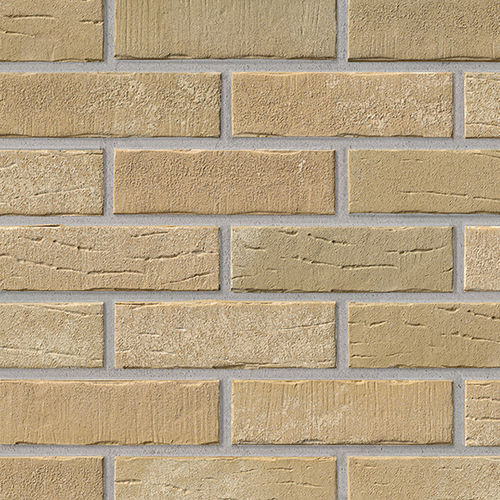 Mattone faccia a vista in clinker - 371 SILBERBEIGE  - STRÖHER - per facciata / da incollare / contemporaneo