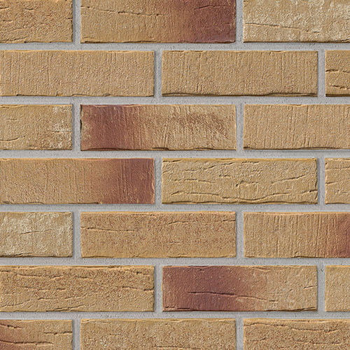 Mattone faccia a vista in clinker - 372 AMBERBEIGE  - STRÖHER - per facciata / da incollare / contemporaneo