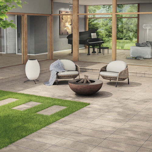 Lastricato in ceramica - 960 - STRÖHER - da esterno / beige / antiscivolo