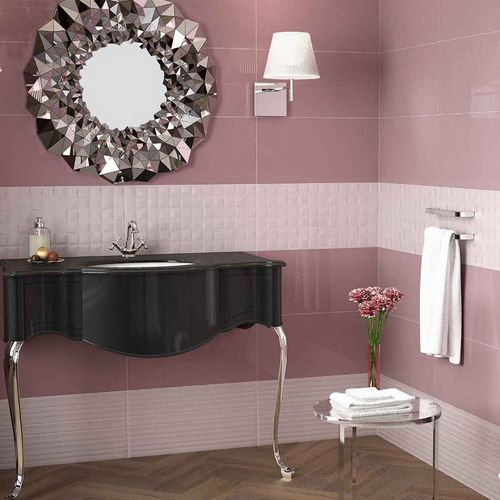 Piastrella in gres porcellanato - QUEBEC - TERRACOTA - lucida / da interno / da bagno