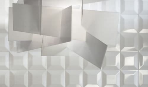 Piastrella in ceramica - LONDON: PICCADILLY WHITE 3 - TUBADZIN - 3D / da interno / da pavimento