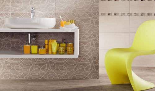 Piastrella in ceramica - BILOBA MODERN - TUBADZIN - opaca / da interno / da bagno