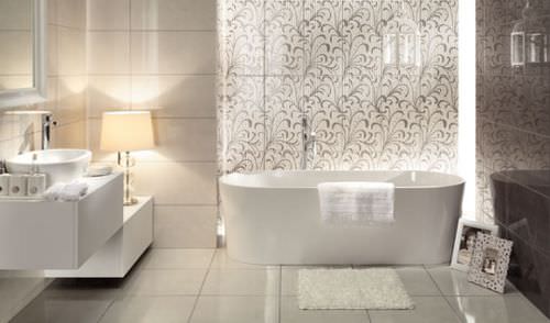 Piastrella in ceramica - GOBI ORNAMENT BEIGE - TUBADZIN - 3D / da interno / da bagno
