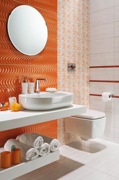 Piastrella in ceramica - WAVE - TUBADZIN - lucida / da interno / da bagno
