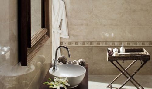 Piastrella in ceramica - VINAROS - TUBADZIN - lucida / da interno / da bagno