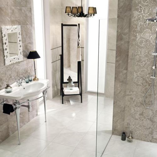 Piastrella in gres porcellanato - OBSYDIAN - TUBADZIN - levigata / da bagno / da parete