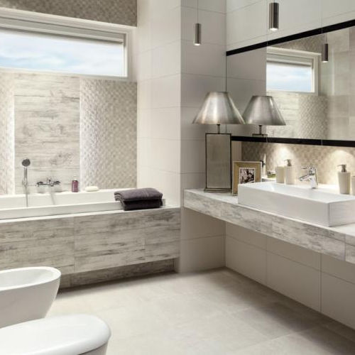 Piastrella in gres porcellanato - TIMBRE - TUBADZIN - opaca / da bagno / da parete
