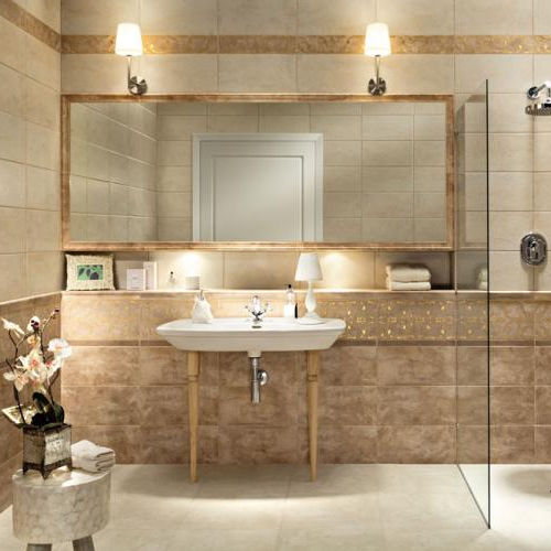 Piastrella in gres porcellanato - LAVISH - TUBADZIN - opaca / da bagno / da pavimento