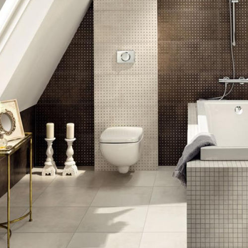 Piastrella in gres porcellanato - PALACIO - TUBADZIN - a rilievo / opaca / da bagno