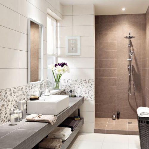 Piastrella in gres porcellanato - ZIRCONIUM - TUBADZIN - opaca / da bagno / da pavimento
