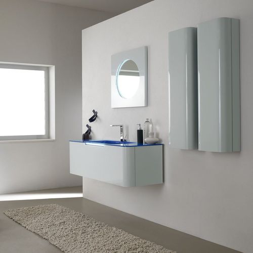 Mobile lavabo sospeso - ROMINA - TULLI ZUCCARI - in legno / in laminato / contemporaneo